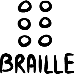 Disability Braille 1 Icon from Freehand Set