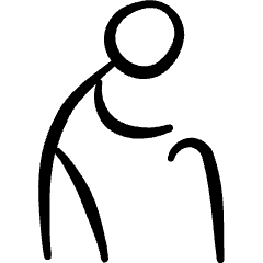 Disability Cane 2 Icon from Freehand Set