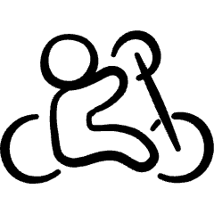 Disability Handcycle 1 Icon from Freehand Set