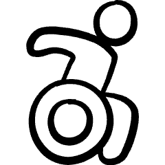 Disability Wheelchair 2 Icon from Freehand Set