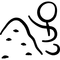 Family Child Play Sand Icon from Freehand Set