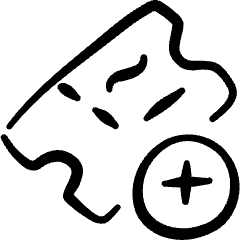 Ticket Add Icon from Freehand Set