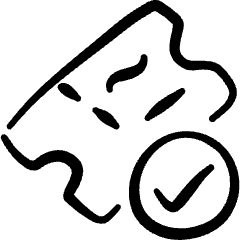 Ticket Check Icon from Freehand Set