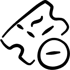 Ticket Remove Icon from Freehand Set