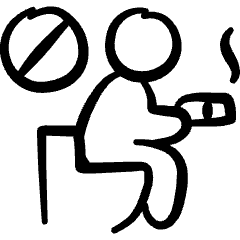 Toilet No Smoke 1 Icon from Freehand Set