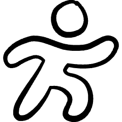 Walking Symbol Icon from Freehand Set