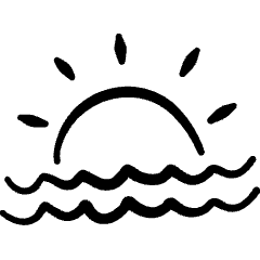 Day Sun Horizon Icon from Freehand Set