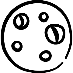 Night Moon Full Icon from Freehand Set