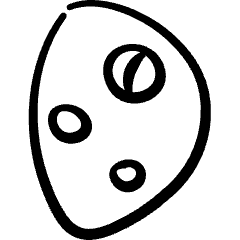 Night Moon Waxing Gibbous Icon from Freehand Set