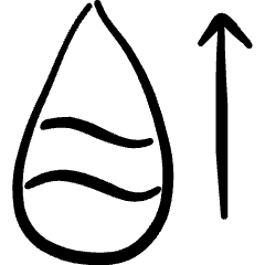 Humidity Rising Icon from Freehand Set