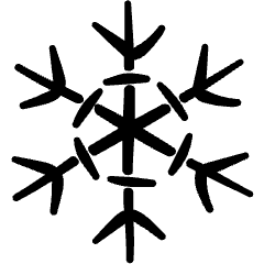 Ice Snowflake Icon from Freehand Set