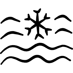 Ice Water Icon from Freehand Set