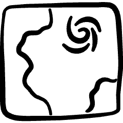 Natural Disaster Hurricane Map 1 Icon from Freehand Set