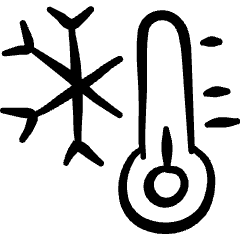 Temperature Thermometer Cold Icon from Freehand Set