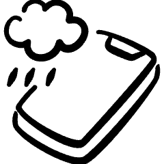 Weather App Rain Icon from Freehand Set