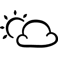 Weather Day Cloud Icon from Freehand Set