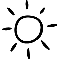 Weather Sunny Icon from Freehand Set