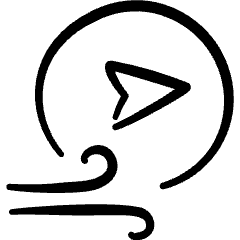 Wind East Icon from Freehand Set