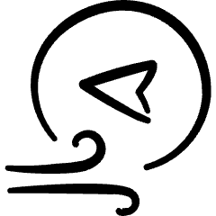 Wind West Icon from Freehand Set