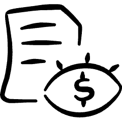 Business Management Expenses Tracking Icon from Freehand Set