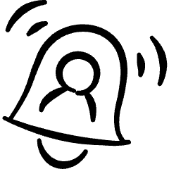 Crm Account Alert Icon from Freehand Set