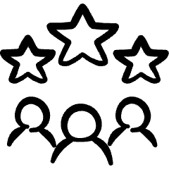 Human Resources Employee Team Stars Icon from Freehand Set