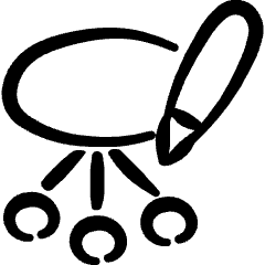 Human Resources Hierarchy Plan Icon from Freehand Set