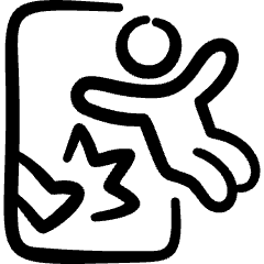 Worker Lay Off Fired User Door Kick Icon from Freehand Set