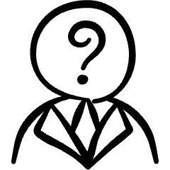 Job Candidate Question Icon from Freehand Set