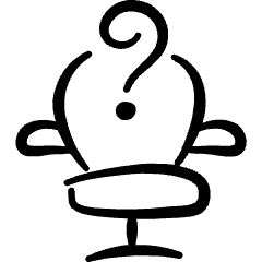 Job Chair Empty Icon from Freehand Set