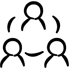 Meeting Team Icon from Freehand Set