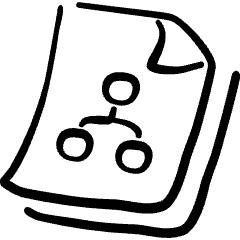 Office File Hierarchy Icon from Freehand Set