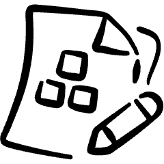 Office File Module Edit Icon from Freehand Set