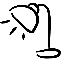 Office Lamp Icon from Freehand Set