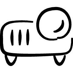 Presentation Projector Icon from Freehand Set