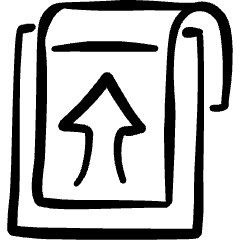Task Clipboard Upload Icon from Freehand Set