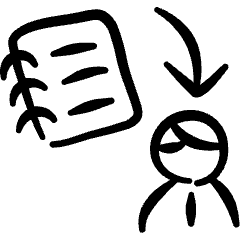 Task List Assign Icon from Freehand Set