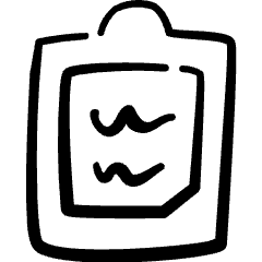 Task List Clipboard Icon from Freehand Set