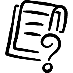 Task List Clipboard Question Icon from Freehand Set