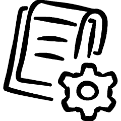 Task List Clipboard Settings Icon from Freehand Set