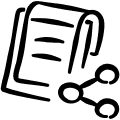 Task List Clipboard Share Icon from Freehand Set