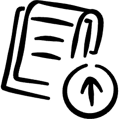 Task List Clipboard Upload Icon from Freehand Set