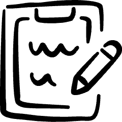 Task List Edit Icon from Freehand Set