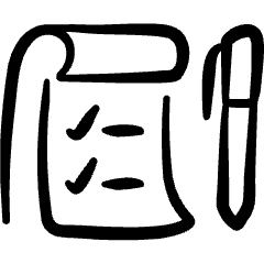 Task List Pen Icon from Freehand Set