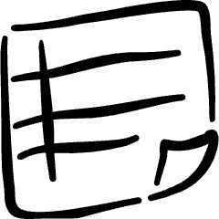 Task List Text Icon from Freehand Set