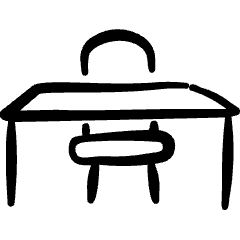 Office Chair Table 2 Icon from Freehand Set