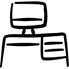 Office Desk 2 Icon from Freehand Set