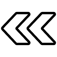 Arrow Double Left Icon from Ultimate Light Set