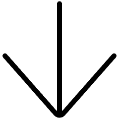 Arrow Down Icon from Ultimate Light Set