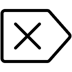 Arrow Right X Icon from Ultimate Light Set